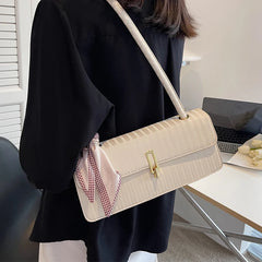 Shoulder Bag Summer Women Texture Pu Leather Underarm Bags All-match Handbags
