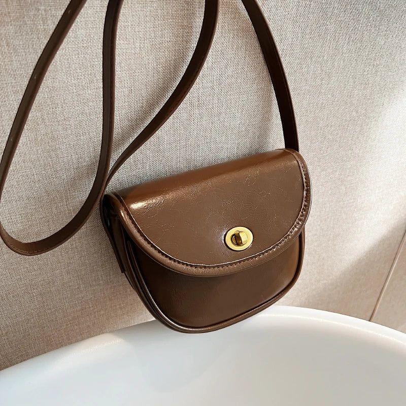 Small Crossbody Bag for Girls Solid Messenger Bag