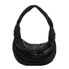 Braided Underarm Bag Women's Handbag Casual Solid Shoulder Bags