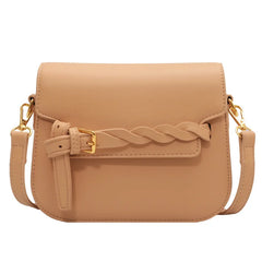 Women's Shoulder Bag PU Leather Crossbody Handbag Flap Candy Color