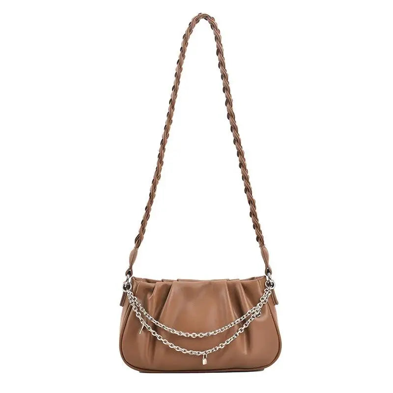 Summer Chain Crossbody Bag Solid Small Flap Women's Handbag