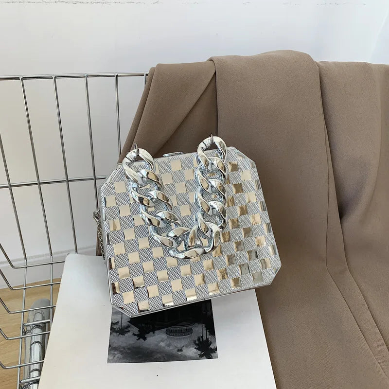 Small Clip Bag Party Clutch Handbags For Women Ins Shoulder Bag