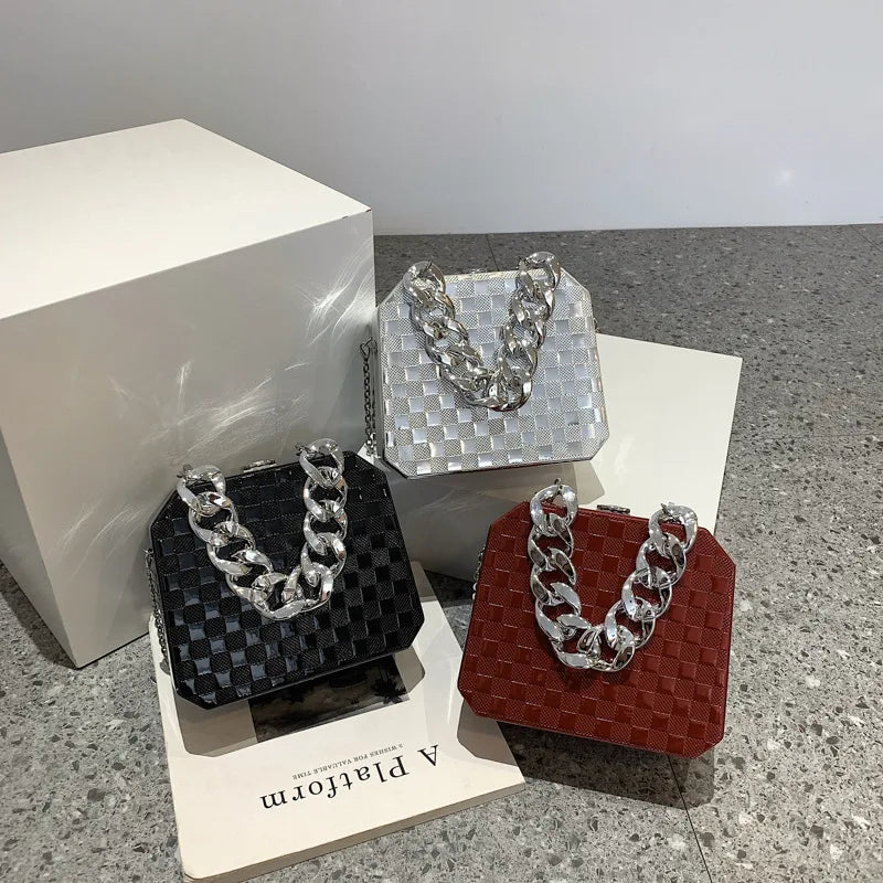 Small Clip Bag Party Clutch Handbags For Women Ins Shoulder Bag