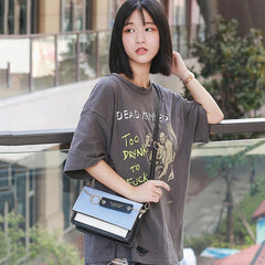 Small Flap Handbags Casual Shoulder Messenger Bag PU Leather Sling Bags For Girl