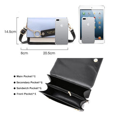 Small Flap Handbags Casual Shoulder Messenger Bag PU Leather Sling Bags For Girl