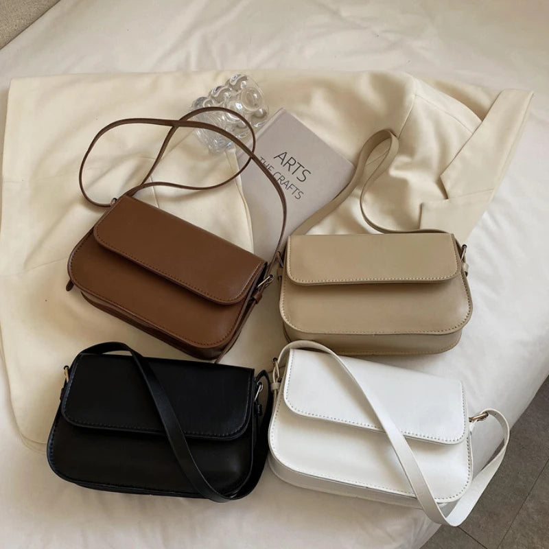 Small Shoulder Crossbody Bag for Ladies Pu Leather High Woman Messenger Handbag