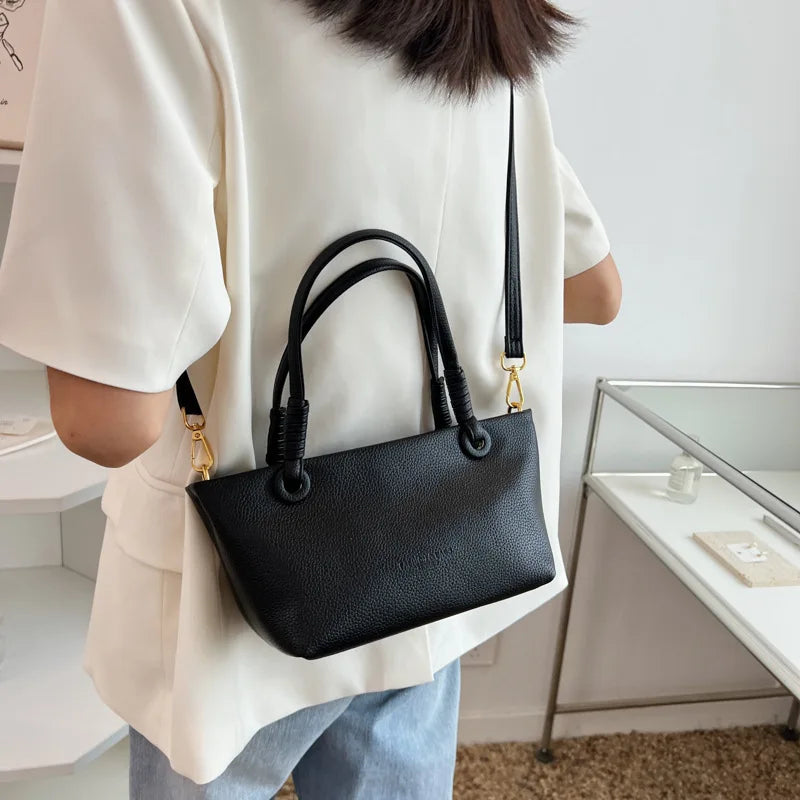 Summer Crossbody Tote Handbags Solid Color Shoulder Bag for Women