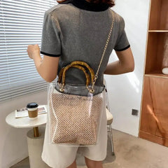 Transparent Women's Shoulder Bags Large Capacity PVC Handbags