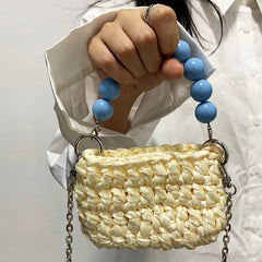 Weave Beading Chain Crossbody Bag Winter