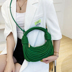 Wire Bundle Weaving Shoulder Bag for Women Ladies Handbags