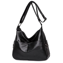 Vintage Leather Crossbody Bag Soft Shoulder Messenger Sac A Main Femme