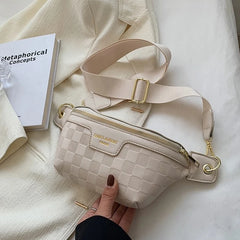 Women Leather Fanny Pack Waist Bag Crossbody Handbag