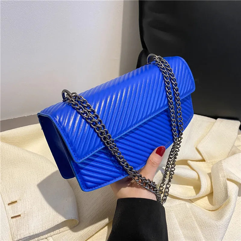 Women Flap Bag Chain Shoulder Bag Crossbody Handbag