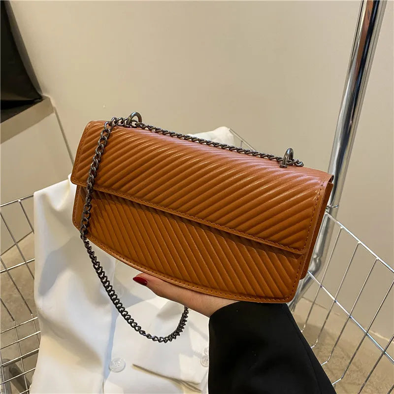 Women Flap Bag Chain Shoulder Bag Crossbody Handbag
