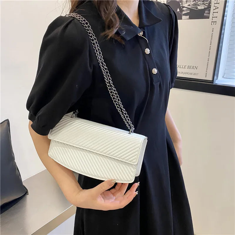 Women Flap Bag Chain Shoulder Bag Crossbody Handbag