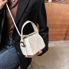 Women PU Leather Handbag Shoulder Messenger Bag Small Clutch Purse Totes