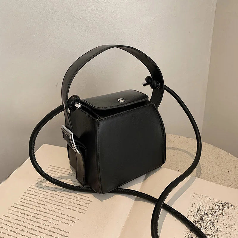 Women PU Leather Handbag Shoulder Messenger Bag Small Clutch Purse Totes