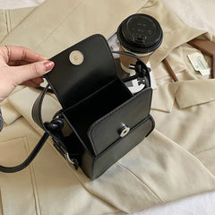 Women PU Leather Handbag Shoulder Messenger Bag Small Clutch Purse Totes