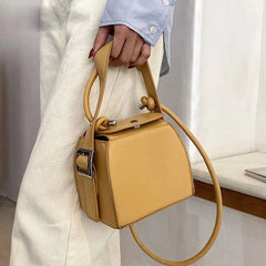 Women PU Leather Handbag Shoulder Messenger Bag Small Clutch Purse Totes