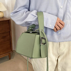 Women PU Leather Handbag Shoulder Messenger Bag Small Clutch Purse Totes