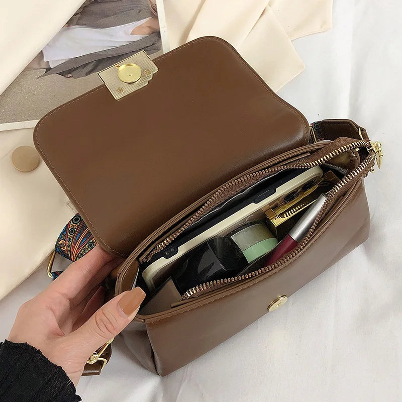 Women Suede Handbag And Purse High Coffee Shoulder Bags