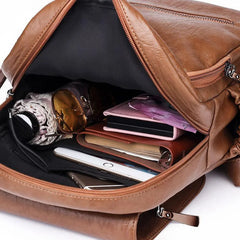 Women Travel Backpack High Pu Leather Women Backpack Girls School Backpack