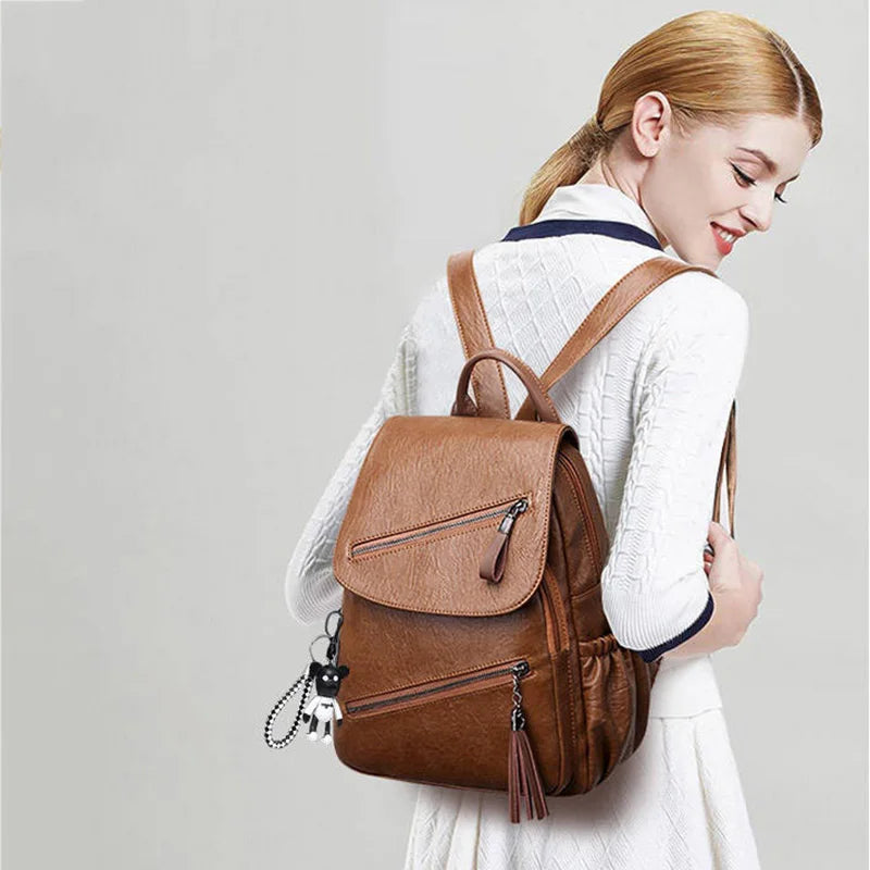 Women Travel Backpack High Pu Leather Women Backpack Girls School Backpack