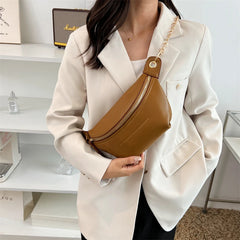 Premium Leather Women Waist Bag Fanny Pack Phone Pack Belt Bag