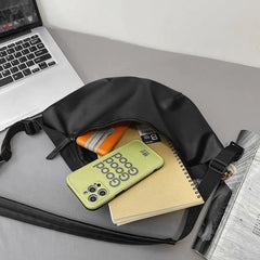 Women's Fanny Pack High PU Leather Waist Bag Casual Shoulder Chest Bags