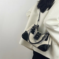 Canvas Chain Shoulder Crossbody Bags Women Tote Purse Handbags