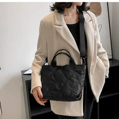 Quilted Sac Nylon Shoulder Crossbody Bag Casual Tote Handbag