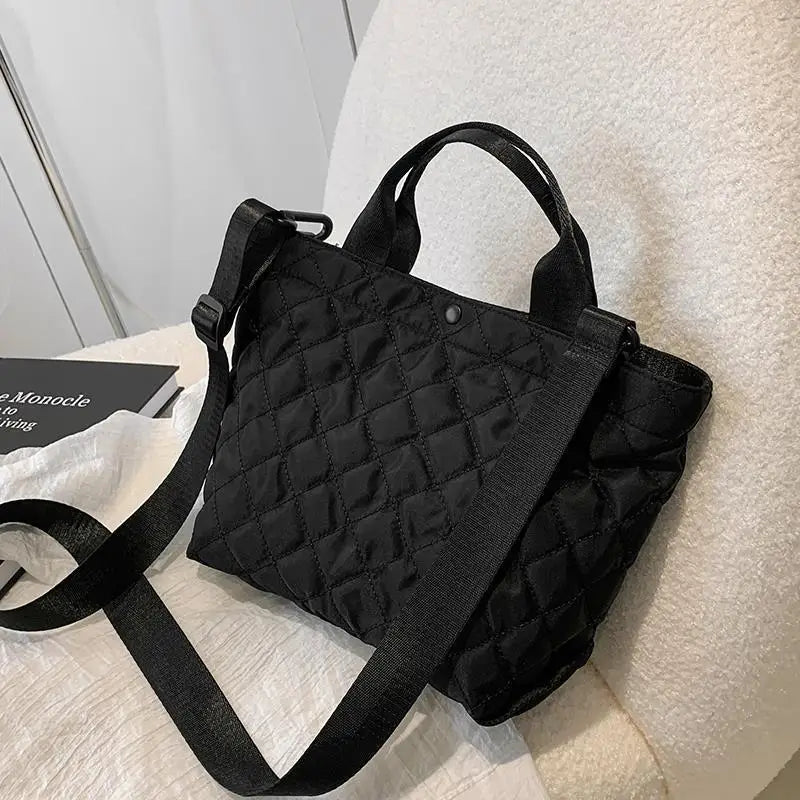 Quilted Sac Nylon Shoulder Crossbody Bag Casual Tote Handbag