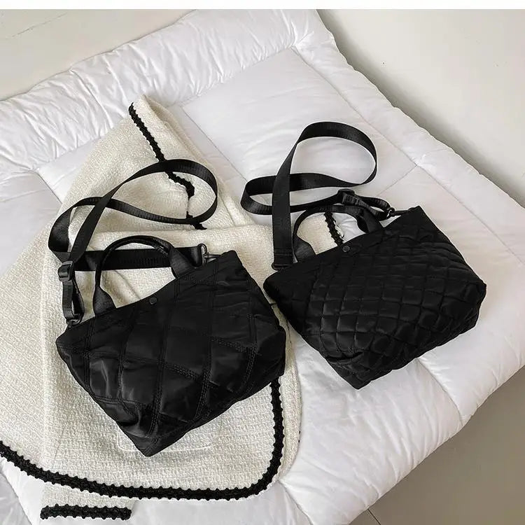 Quilted Sac Nylon Shoulder Crossbody Bag Casual Tote Handbag