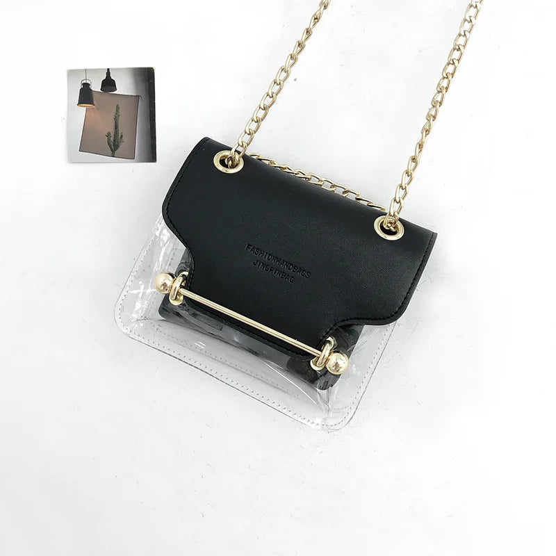 Square PU Leather Messenger Bag