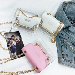 Square PU Leather Messenger Bag