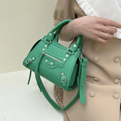 Leather Crossbody Bag For Women Satchel Handbag Shoulder Messenger Hobo Bag