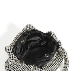 Diamonds Basket Bag Women Handbag Shinny Rhinestone Shoulder Crossbody Bag