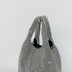 Diamonds Basket Bag Women Handbag Shinny Rhinestone Shoulder Crossbody Bag
