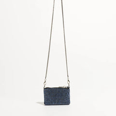 Shinny Rhinestones Crossbody Bag Crystal Mesh Small Shoulder Purse