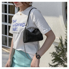 Diamonds Shoulder Hobo Bag Women Handbag Shinny Rhinestone Crossbody Bag