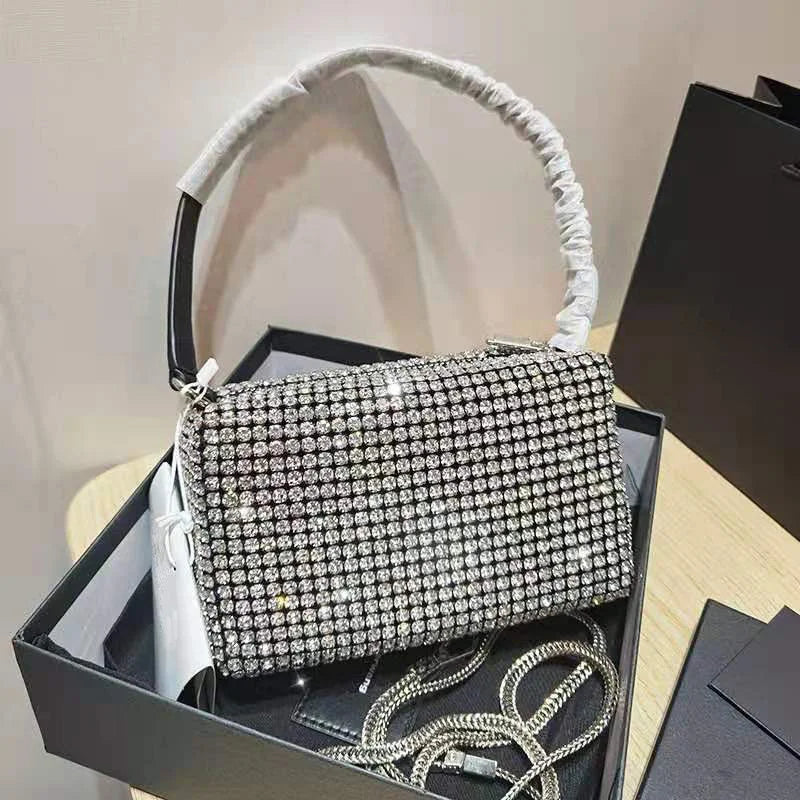 Shinny Rhinestones Crossboby Bag Glitter Evening Party Purse