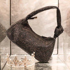 Diamonds Women Shoulder Bags Handbags Baguettes Shape Messenger Bag