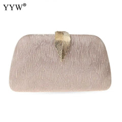Small Clutch Purses for Women Wedding Evening Party Handbags Leaves Clasp