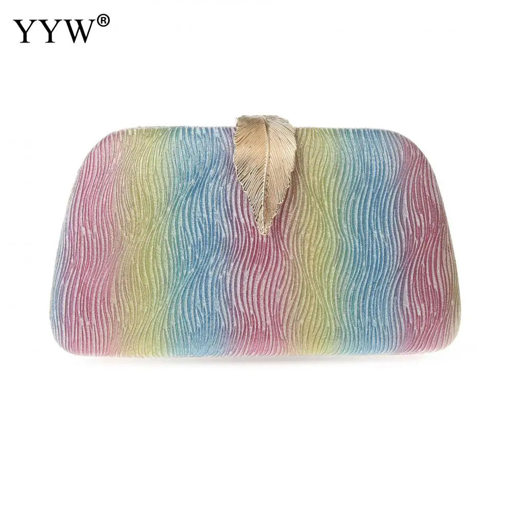 Small Clutch Purses for Women Wedding Evening Party Handbags Leaves Clasp