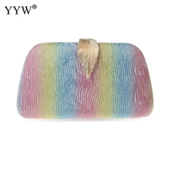 Small Clutch Purses for Women Wedding Evening Party Handbags Leaves Clasp