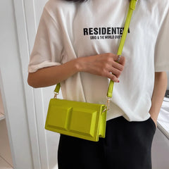 Summer Crossbody Shoulder Bag Women Small Flap Handbag Solid