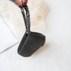 Diamond Drop Shape Satin Party Women Handbag Clutch Bag Female Bag Purse