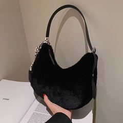 Furry Bags Female Messenger Bag Shoulder Handbag