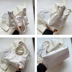 Quilted Nylon Women Shoulder Bag Winter Padded Crossbody Handbag