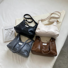 Quilted Nylon Women Shoulder Bag Winter Padded Crossbody Handbag